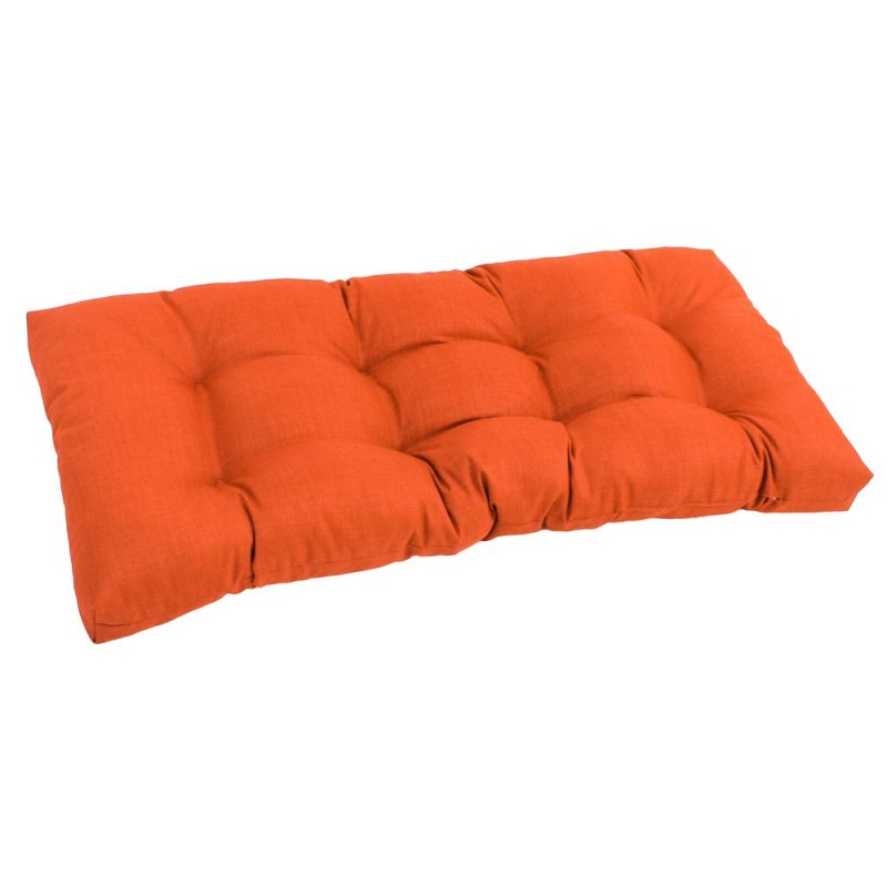 42-Inch By 19-Inch Squared Solid Spun Polyester Tufted Loveseat Cushion 94006-Ls-Reo-Sol-13