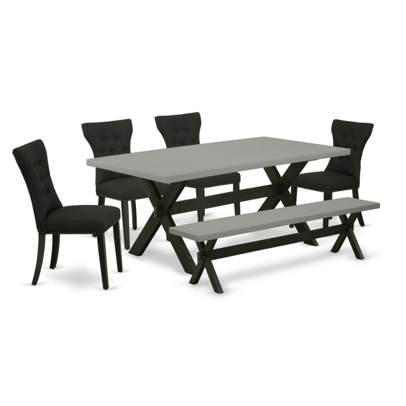 East West Furniture 6-Pc Dining Set