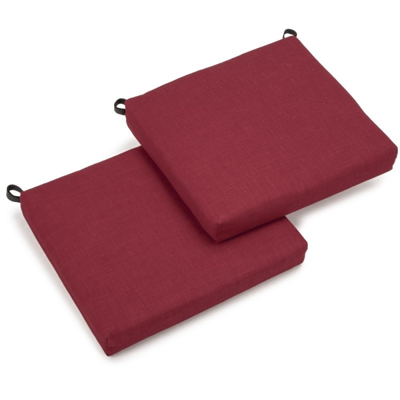 20-Inch By 19-Inch Spun Polyester Chair Cushion (Set Of Two)