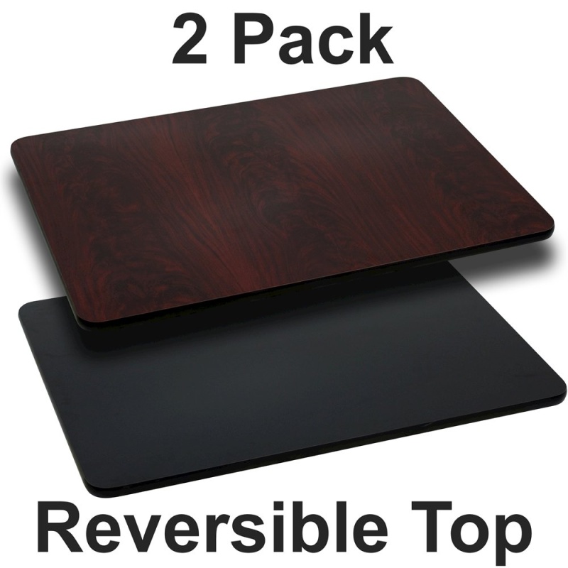 2-Pk. 30'' x 48'' Rectangular Reversible Table Top