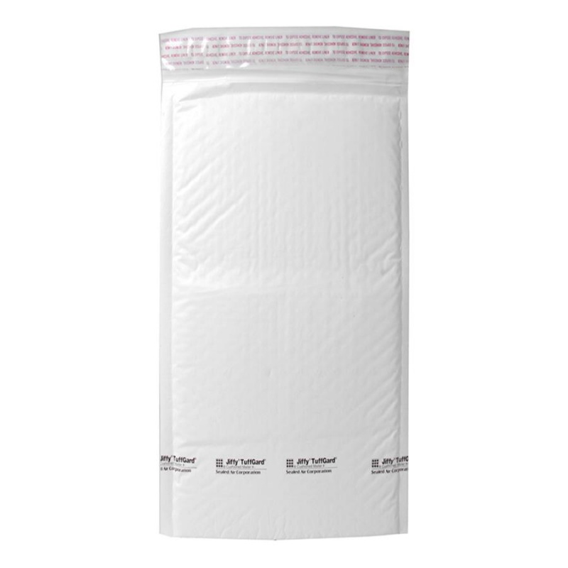 Sealed Air Tuffgard Premium Cushioned Mailers - Bubble - #00 - 5" Width X 10" Length - Peel & Seal - Poly - 25 / Carton - White