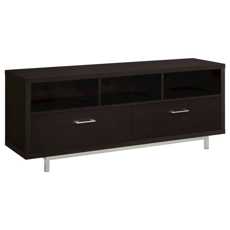 Casey 2-Drawer Engineered Wood 60" Tv Stand Cappuccino