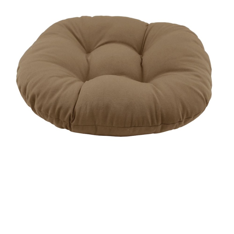 18 Inch Round Solid Twill Footstool Cushion 93301-18In-Tw-Tf