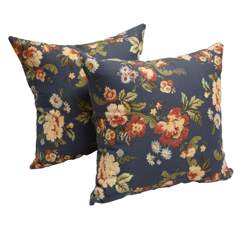 17-Inch Jacquard Throw Pillows With Inserts (Set Of 2) 9910-S2-Id-005