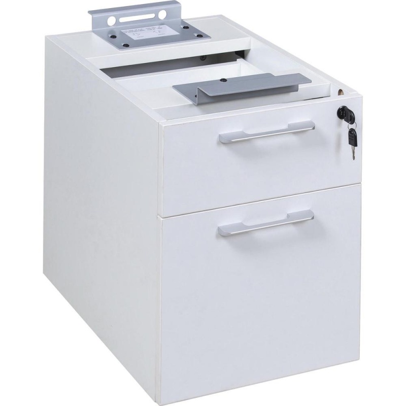 Boss Simple System Hanging Pedestal - 15.5" X 22.8" X 19" - Box Drawer(S), File Drawer(S) - Material: Wood - Finish: White
