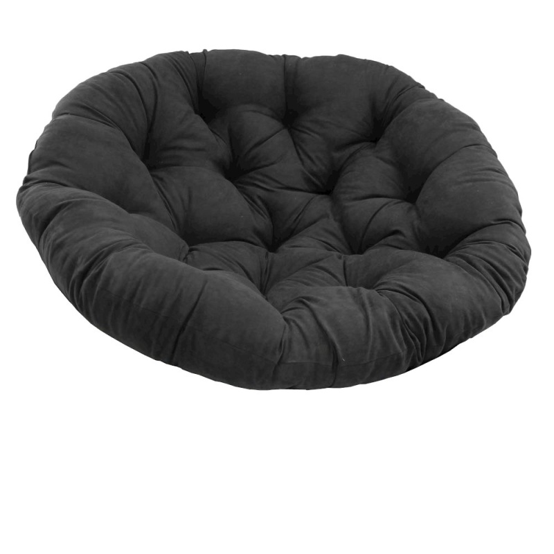 52-Inch Solid Microsuede Papasan Cushion (Fits 50-Inch Papasan Frame) 93302-52-Ms-Bk