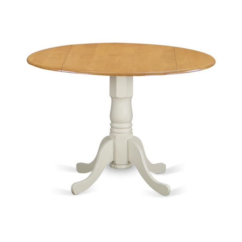 Dining Table Oak & Linen White, Dlt-Olw-Tp