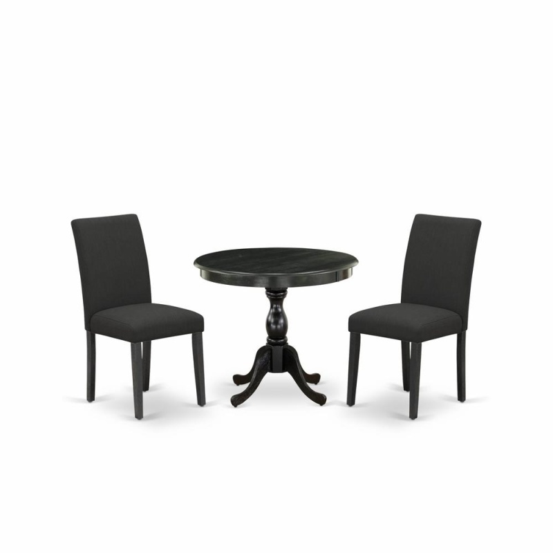 East West Furniture 3 Piece Dinette Set