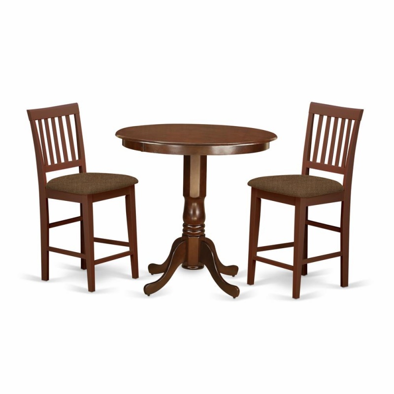 3 Pc Dining Counter Height Set - Dining Table And 2 Counter Height Chairs