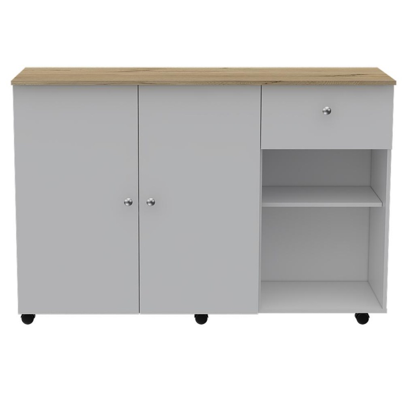 Syros Kitchen Island Cart White