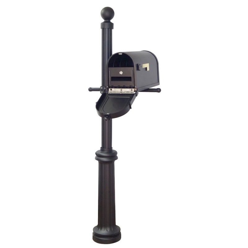 Berkshire Curbside Mailbox with Locking Insert and Fresno Post by ...