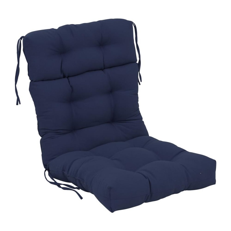 22-Inch By 45-Inch Solid Twill Tufted Chair Cushion