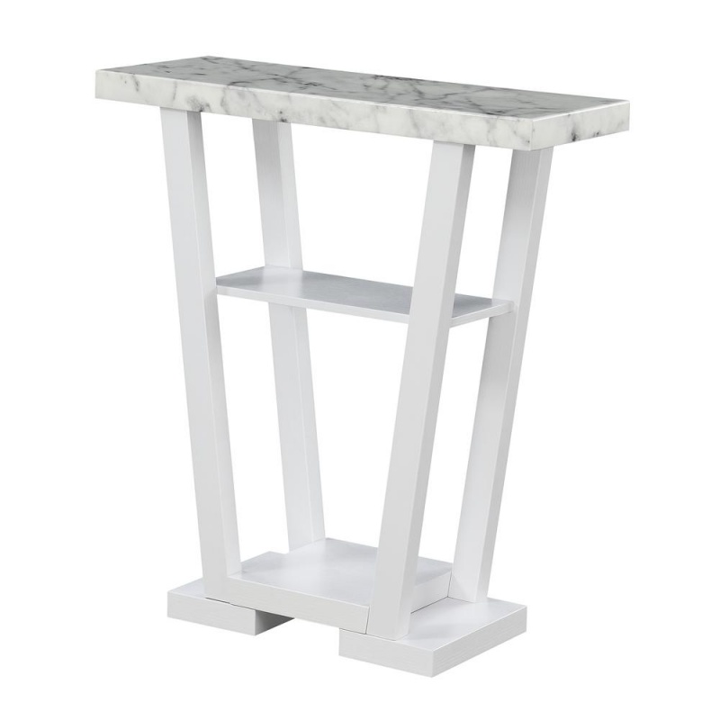 Newport V Console Table With Shelves
