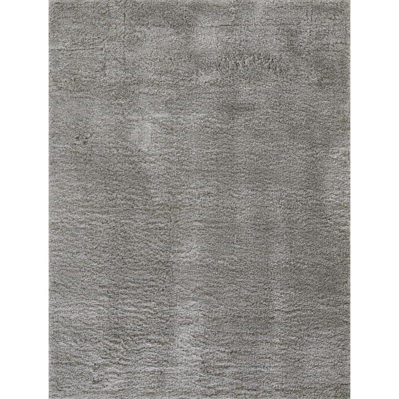 Contemporary Rectangle Area Rug, Light Grey, 5'3" x 7"