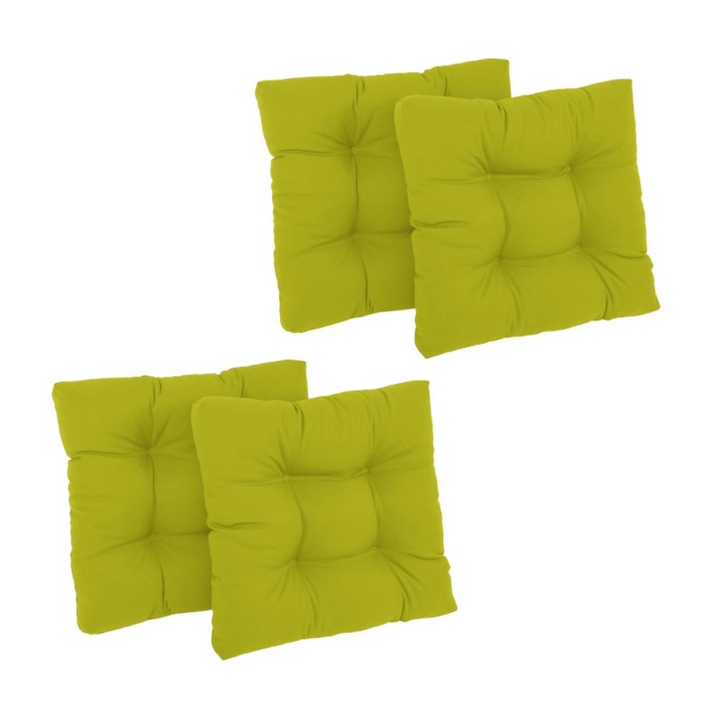 19-Inch Squared Twill Tufted Dining Chair Cushions (Set Of 4) 94005-4Ch-Tw-Ml