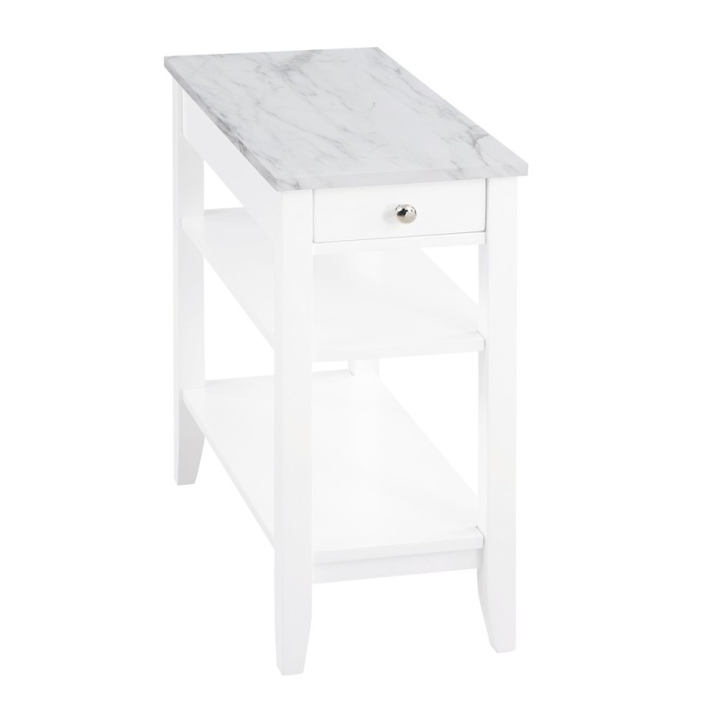 American Heritage 1 Drawer Chairside End Table With Shelves