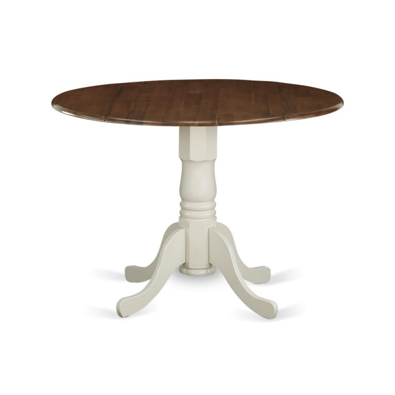 Dining Table Walnut & Linen White, Dmt-Wlw-Tp