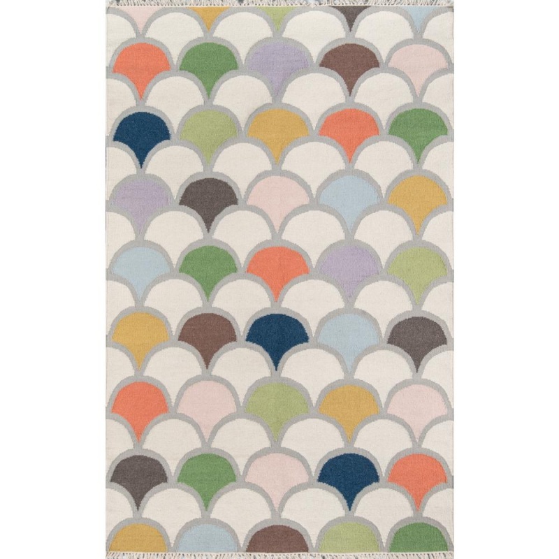 Contemporary Rectangle Area Rug, Multi, 7'6" X 9'6"