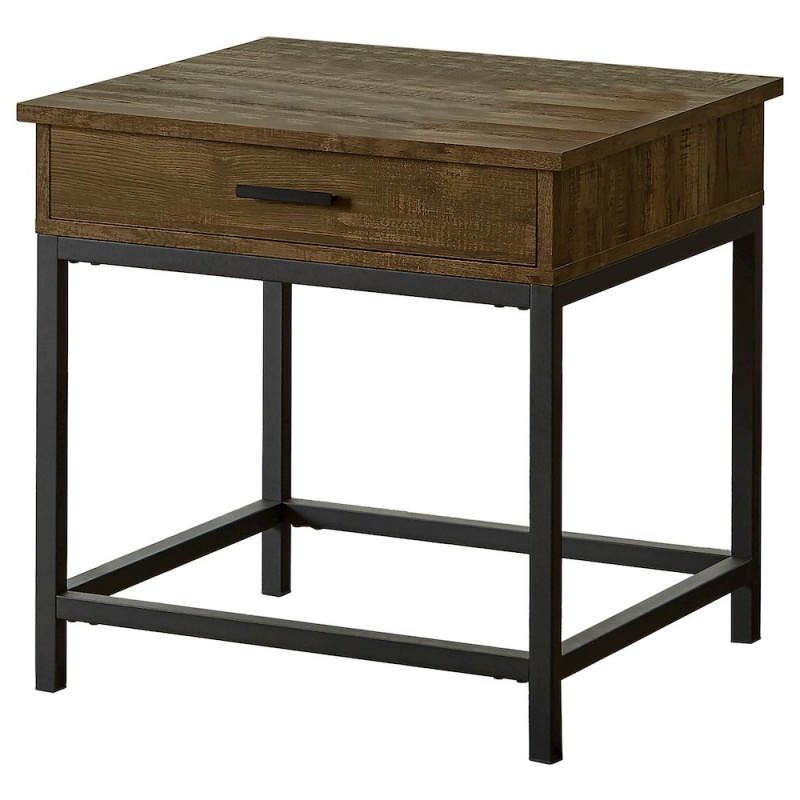 Byers 1-Drawer Square Engineered Wood End Table