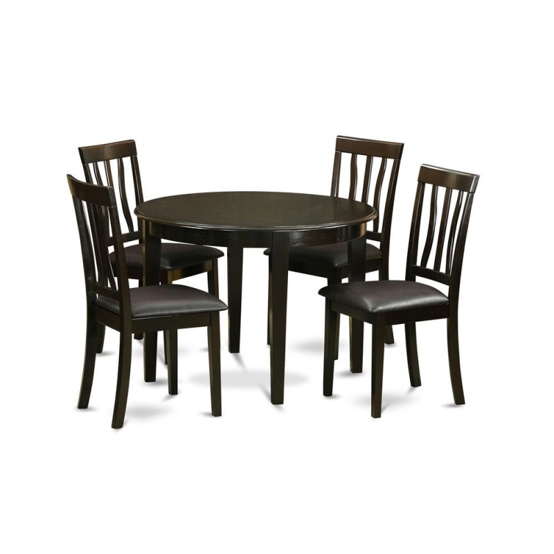 5 Pc Small Kitchen Table Set with 4 Kitchen Chairs