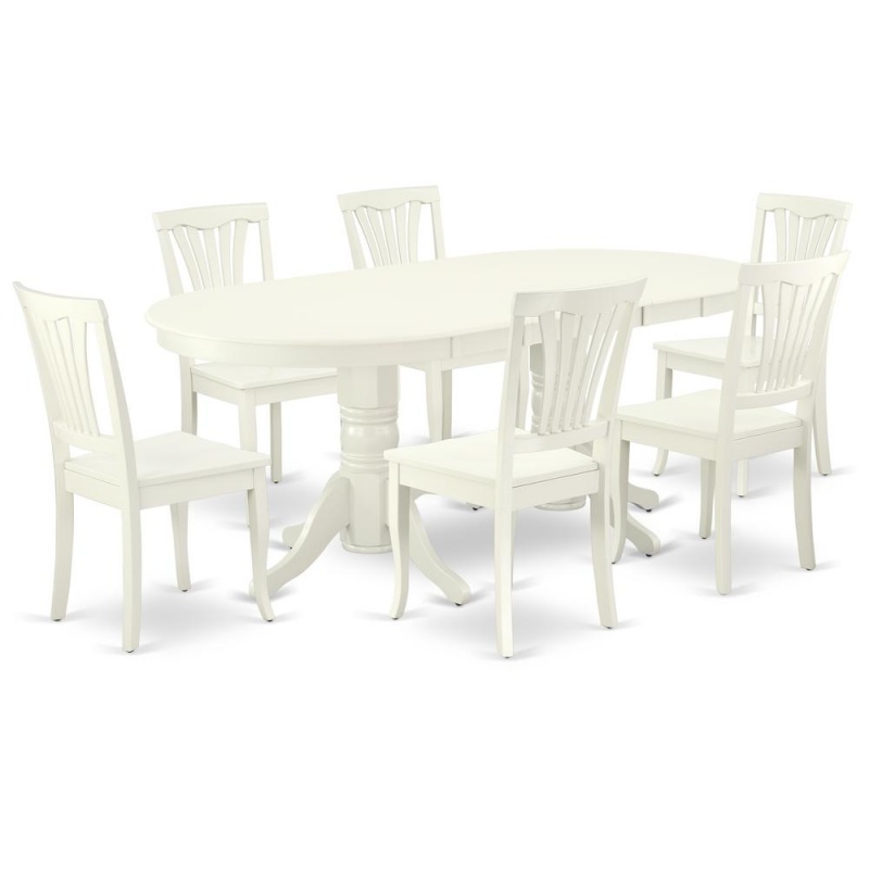 Dining Room Set Linen White, Vaav7-Lwh-w