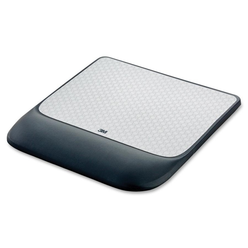 3M Precise Mouse Pad With Gel Wrist Rest - 0.70" X 8.50" X 9" Dimension - Black - Gel - 1 Pack