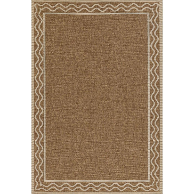 Contemporary Rectangle Area Rug, Natural, 8' X 10'