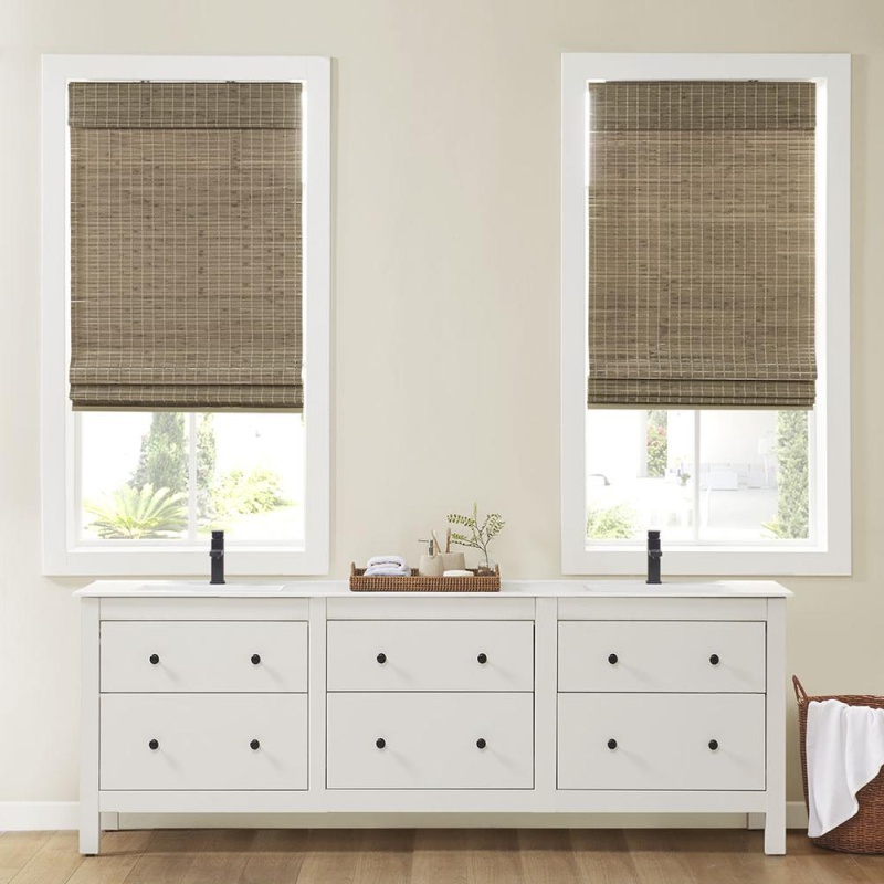 Bamboo Light Filtering Roman Shade 64"l
