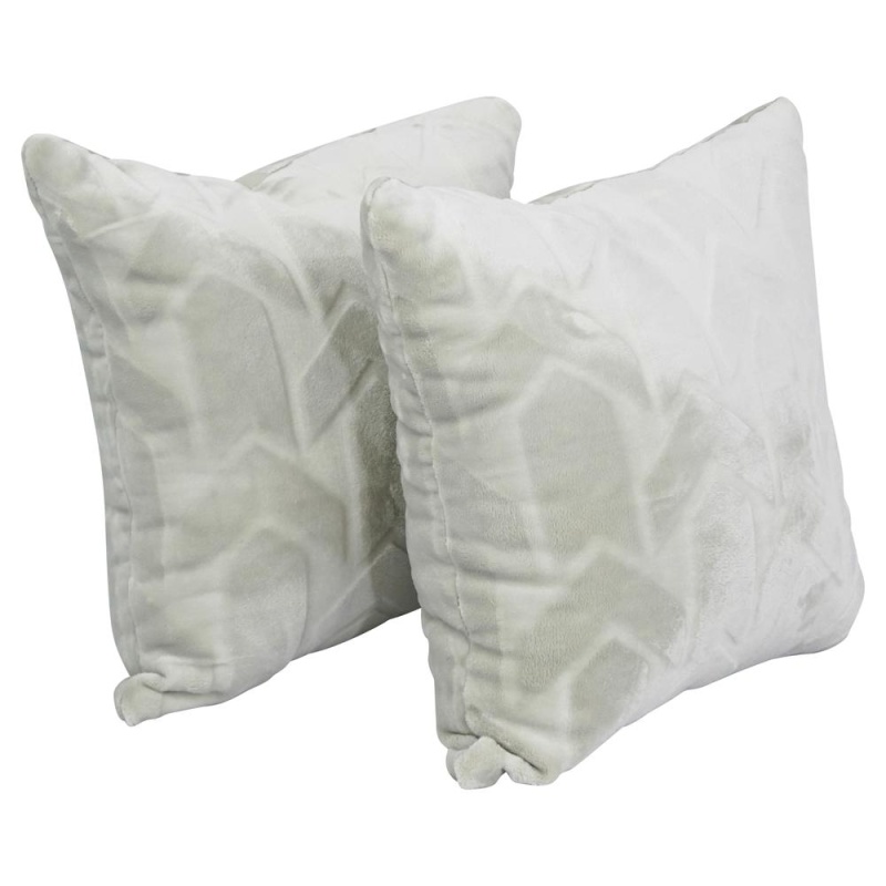 17-Inch Jacquard Throw Pillows With Inserts (Set of 2)