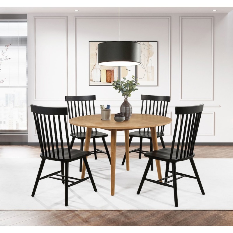 Andrews 5-Piece Round Dining Table Set