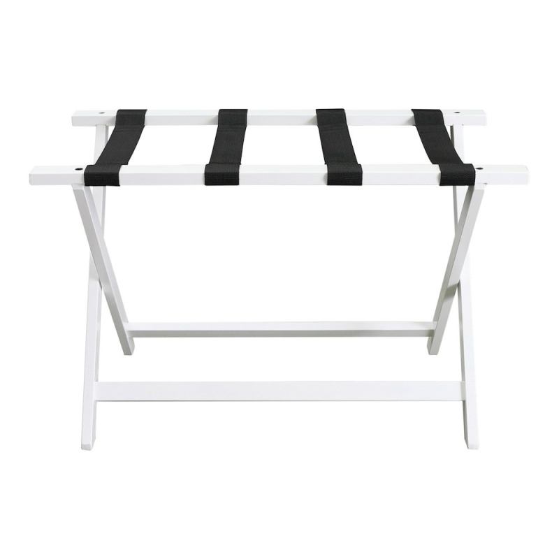 Heavy Duty 30" Extra Wide Luggage Rack - White