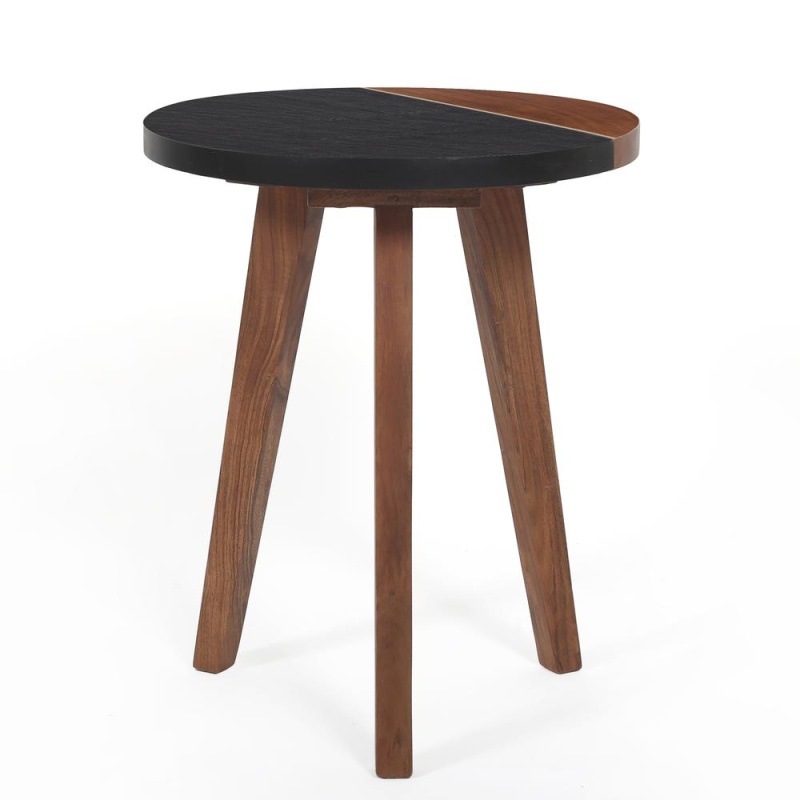Caspian Round Accent End Table