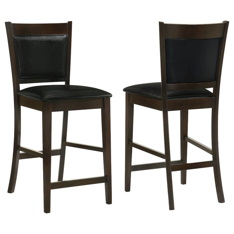 Jaden Upholstered Counter Chair Espresso (Set Of 2)