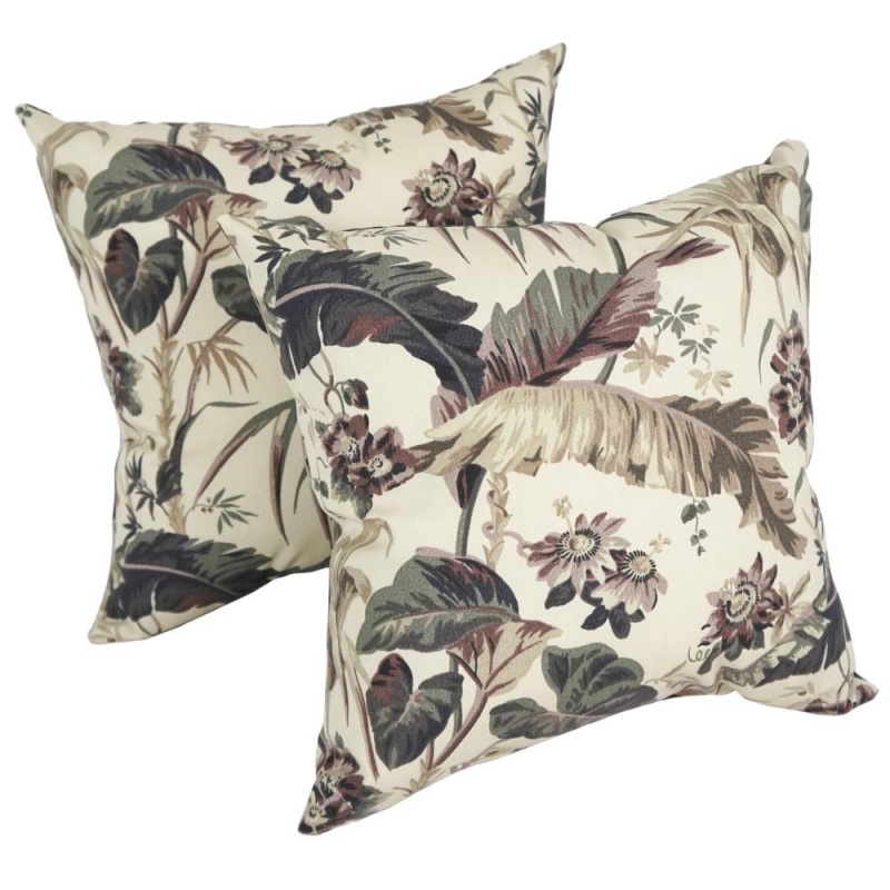 Blaziing Needles 17-Inch Outdoor Spun Polyester Throw Pillows (Set Of 2)