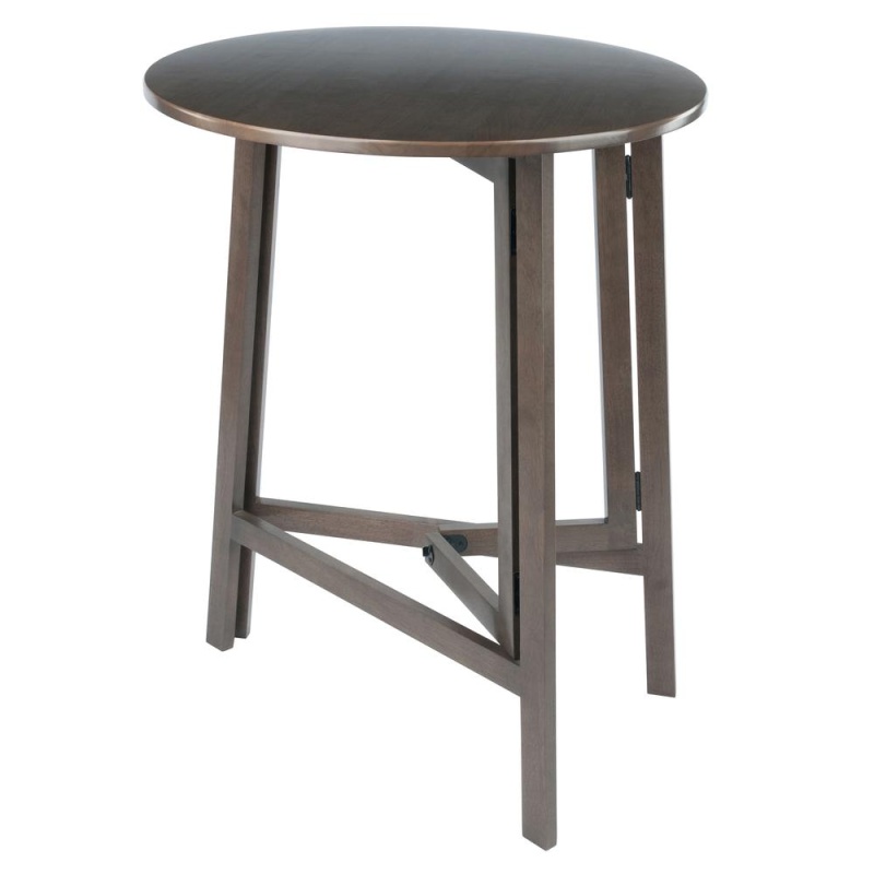 Torrence High Round Table, Oyster Gray