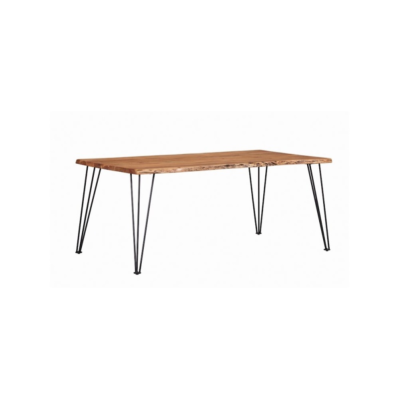 Sherman 71-Inch Live Edge Dining Table Natural Acacia