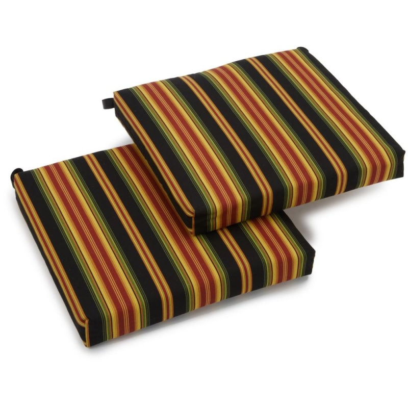20-Inch by 19-Inch Spun Polyester Chair Cushion Set of Two