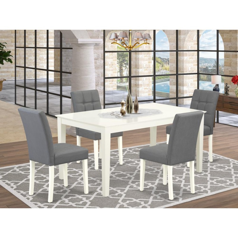 5 Piece Dining Table Set Consists A Modern Table