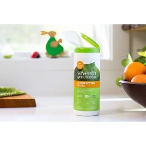 Seventh Generation Disinfecting Cleaner - Lemongrass Citrus Scent - 8" Length X 7" Width - 35 / Canister - 12 / Carton