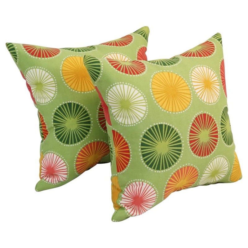 17-Inch Square Polyester Outdoor Throw Pillows (Set Of 2) 9910-S2-Od-127