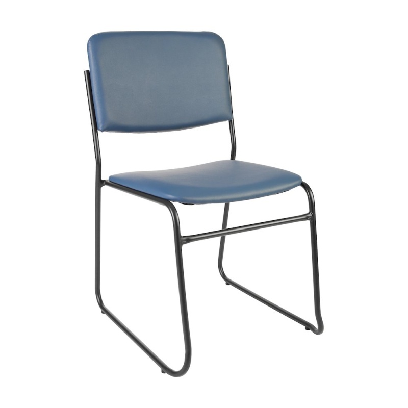 Hercules 500 Lb. Capacity Navy Vinyl Stacking Chair