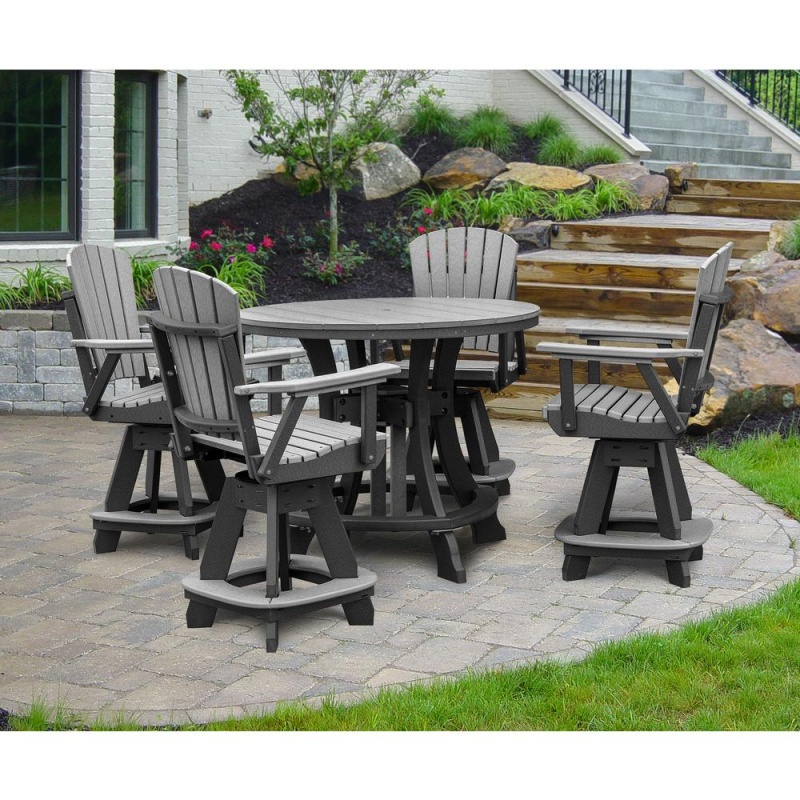 Five Piece Round Counter Height Dining Set