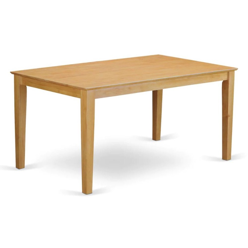 Capri Rectangular Dining Table 36" x 60" with Solid Wood Top in Cappuccino Finish