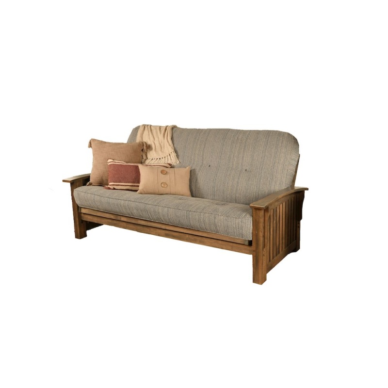 Washington Frame Rustic Walnut Finish Taxi Seaport Mattress