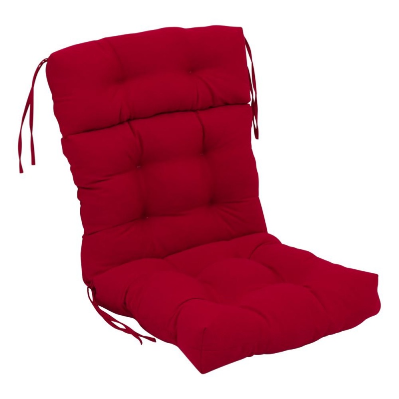 20-Inch By 42-Inch Solid Twill Tufted Chair Cushion