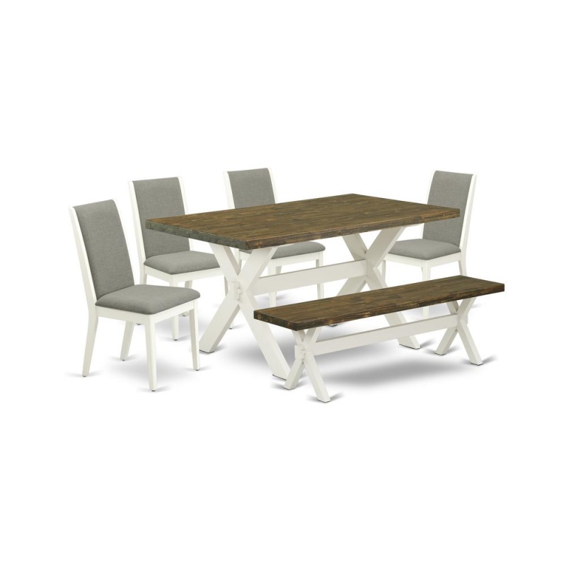 6-Piece Rectangular Dining Room Table Set