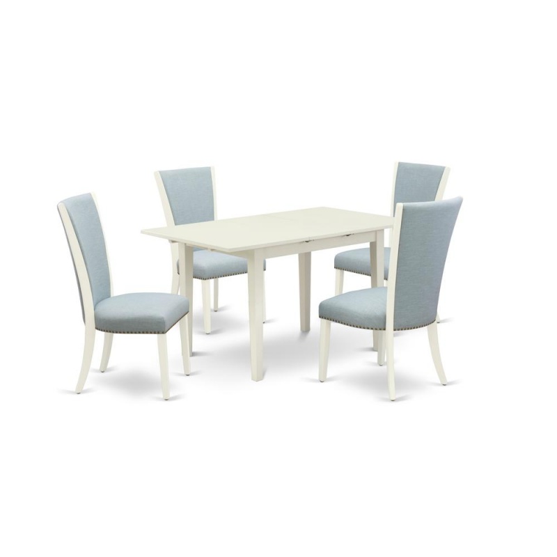 East West Furniture Wooden Dining Table Set of 4
