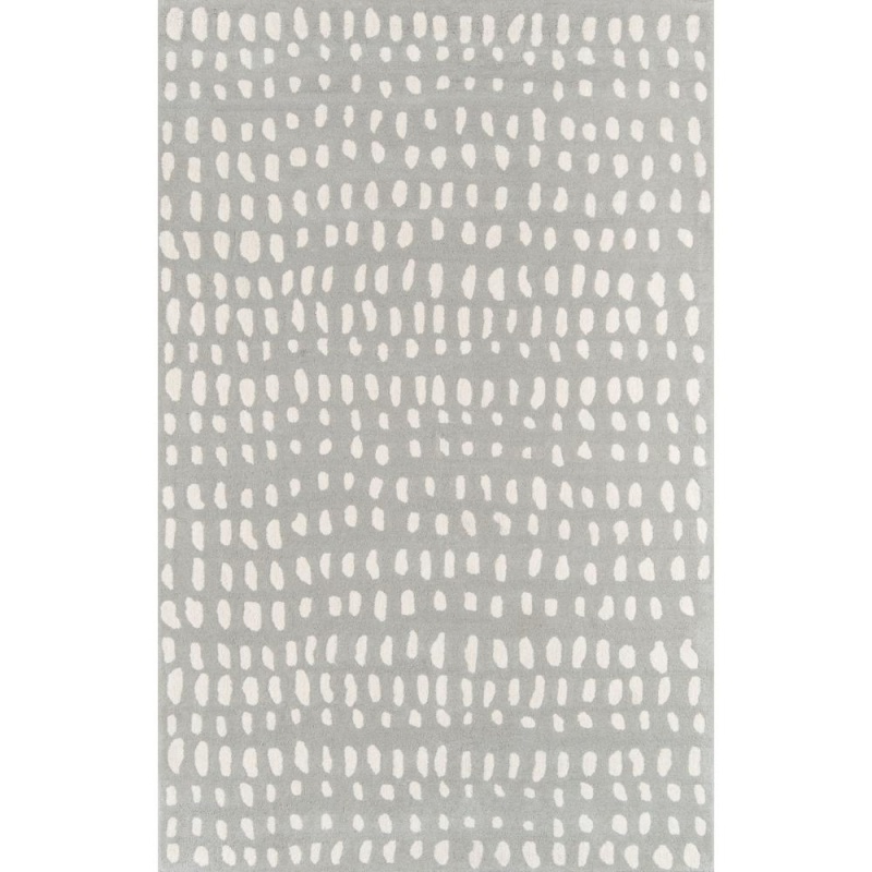 Contemporary Runner Area Rug, Grey, 2'3" X 8' Runner