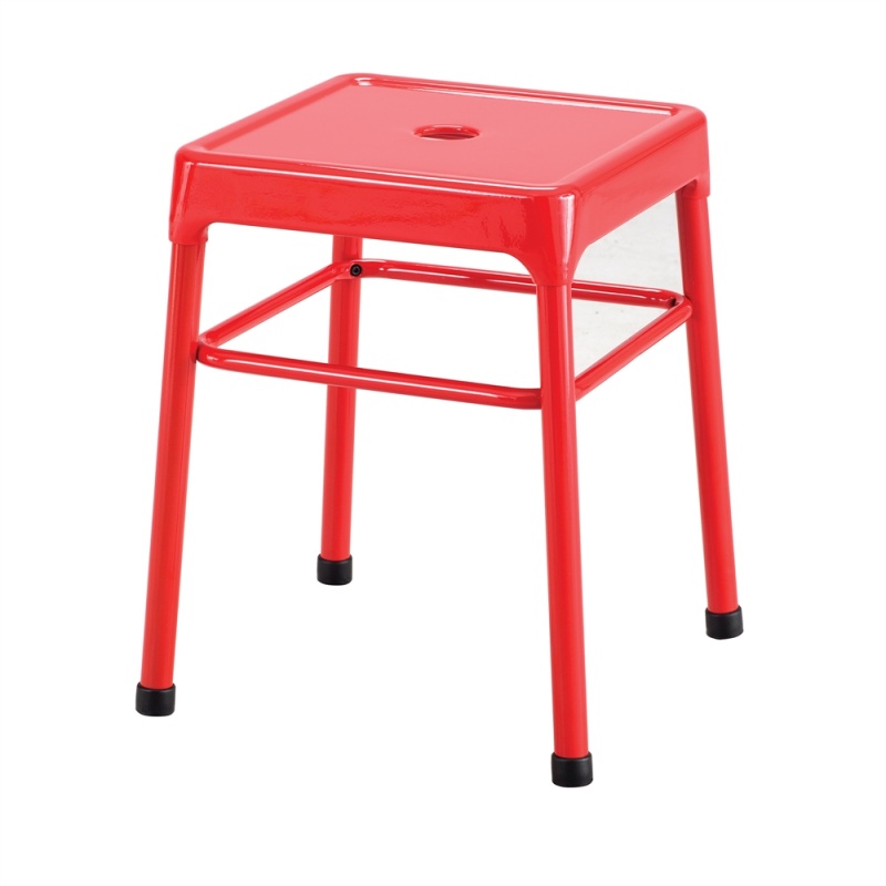 Safco® Steel Guest Stool Red