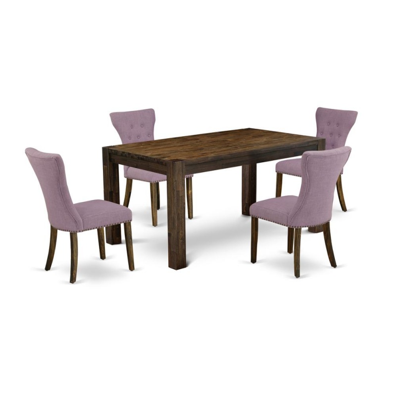 East West Furniture 5-Pc Kitchen Dining Set